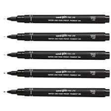 Uni Pen Fineliner - 0.4 mm - Black